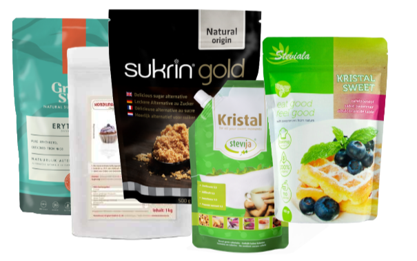 zakken met zoetstof