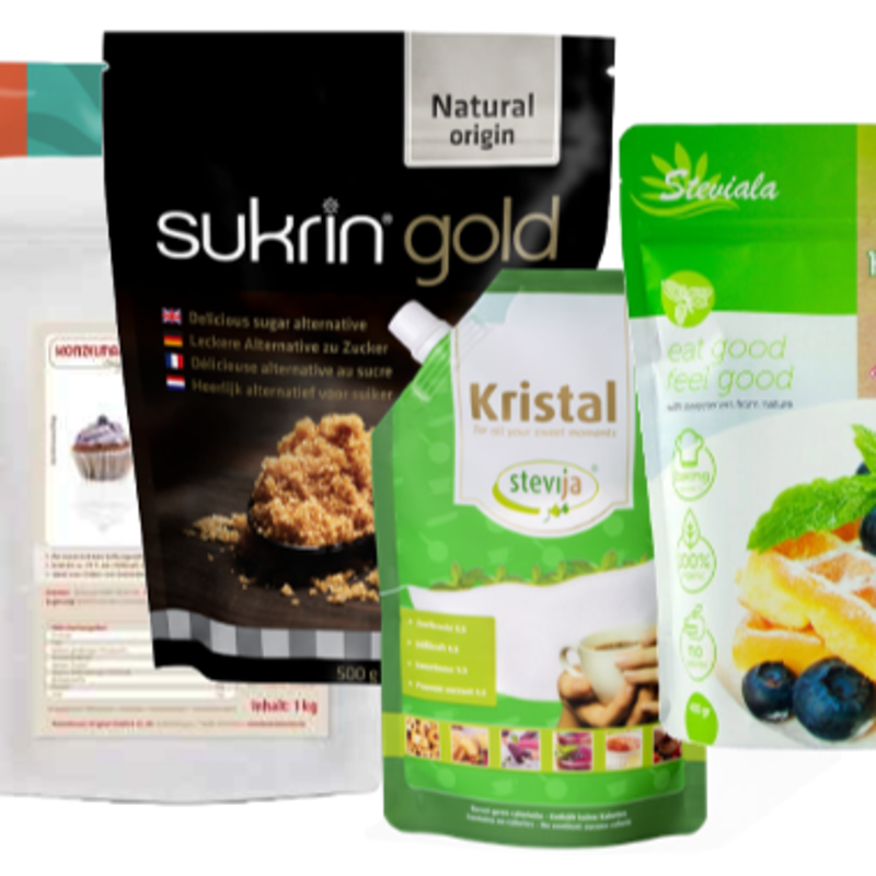 zakken met zoetstof