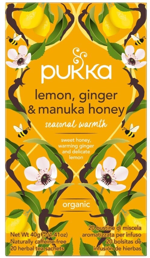 Pukka Thee Lemon Ginger Manuka Honey  Bio