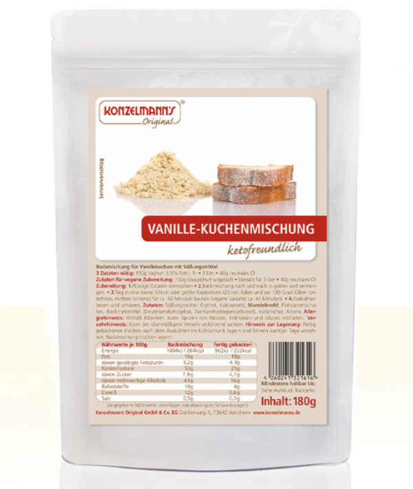 Konzelmann's Cakemix Vanille (155 gram)