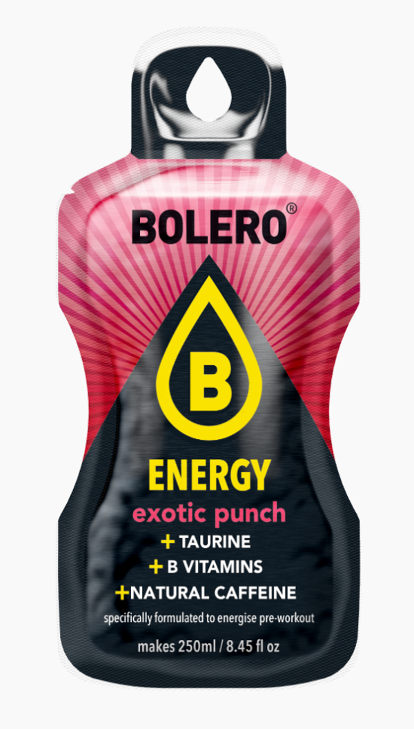 Bolero Limonade Energy Exotic Punch Sticks