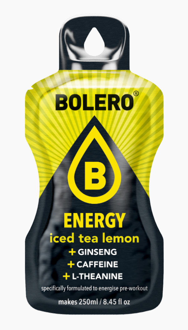 Bolero Limonade Energy Iced Tea Lemon Sticks