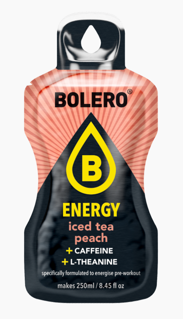 Bolero Limonade Energy Iced Tea Peach Sticks