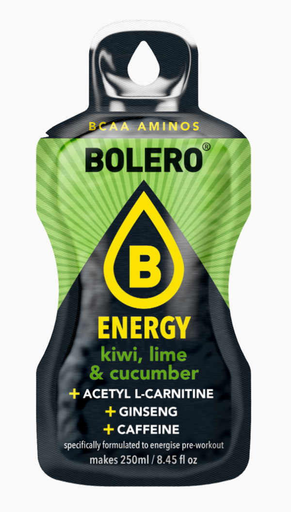Bolero Limonade Energy Kiwi, Lime & Cucumber Sticks
