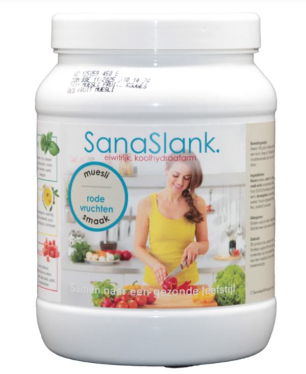 SanaSlank - Voordeelpot Muesli met Rode Vruchtensmaak