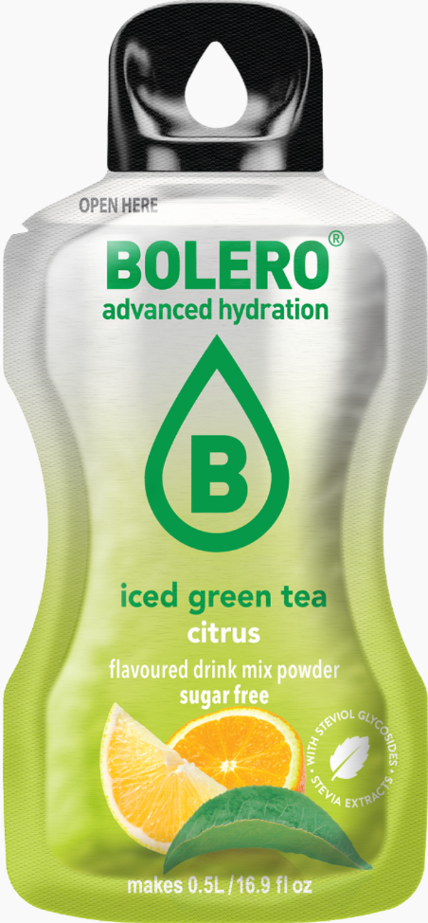 Bolero Iced Tea Green Citrus Sticks