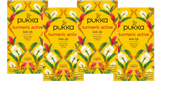 Pukka Thee Turmeric Active (4 doosjes) Bio