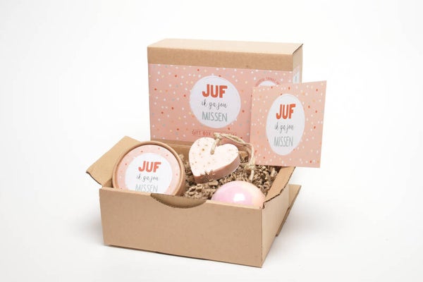 Giftbox Juf ik ga je missen