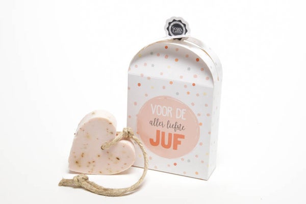 Kado box met hartzeep