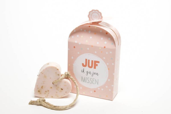 Kado box met hartzeep