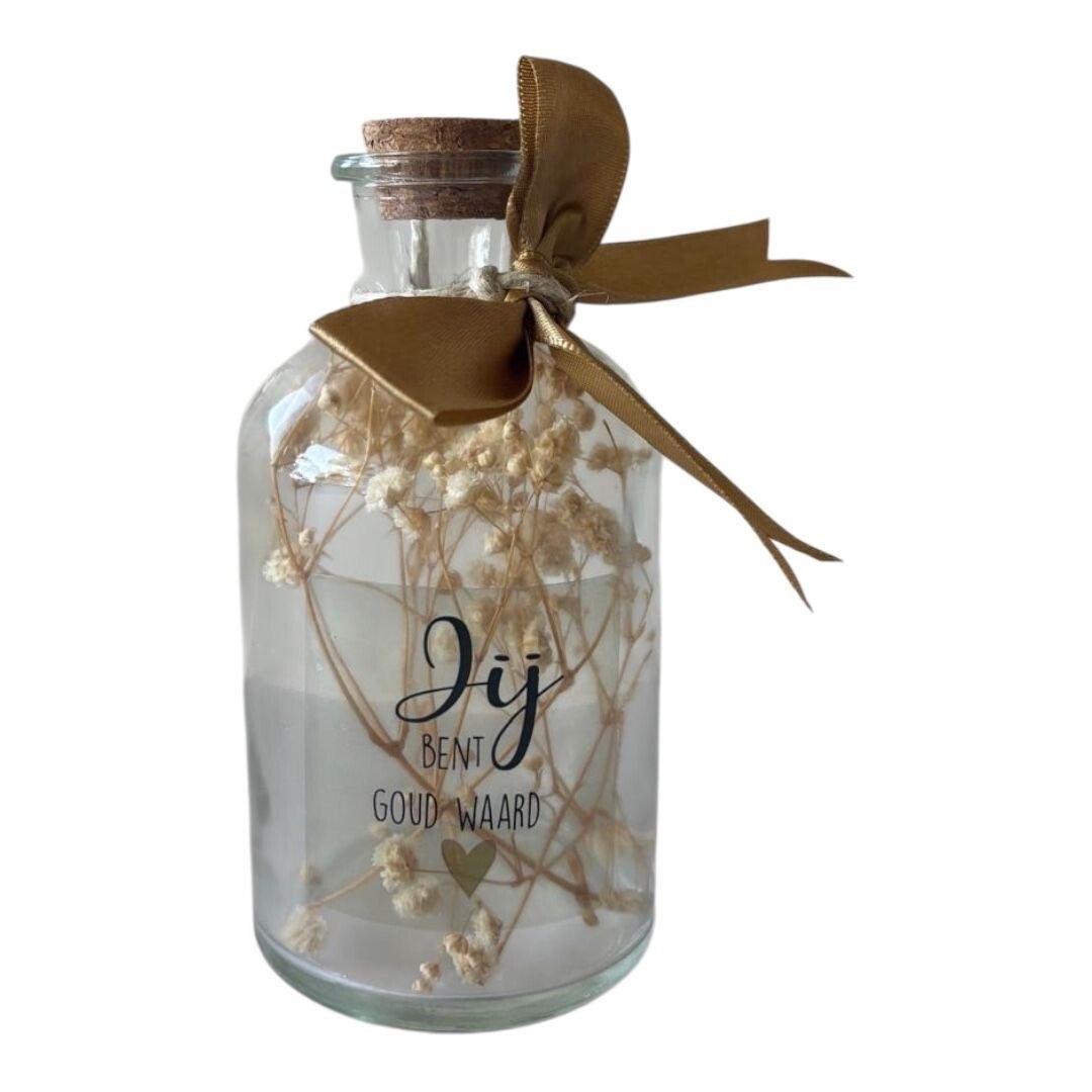 Lovely Bottle 'Jij Bent Goud Waard"