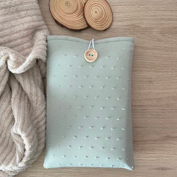 Funda literaria plumeti verde agua