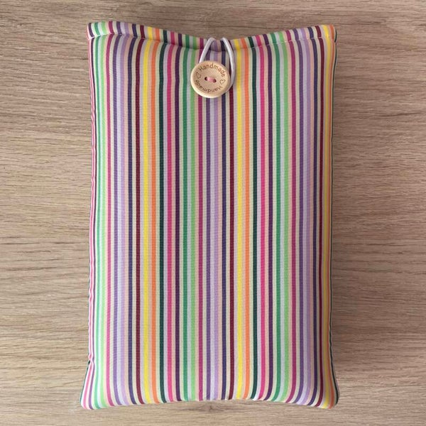 Funda literaria rayas