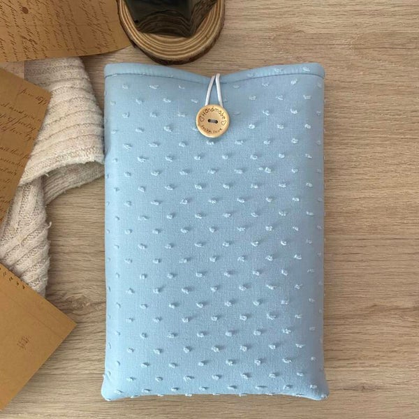 Funda literaria plumeti azul bebé