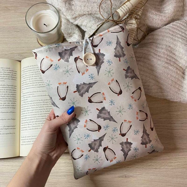 Funda literaria pingüinos