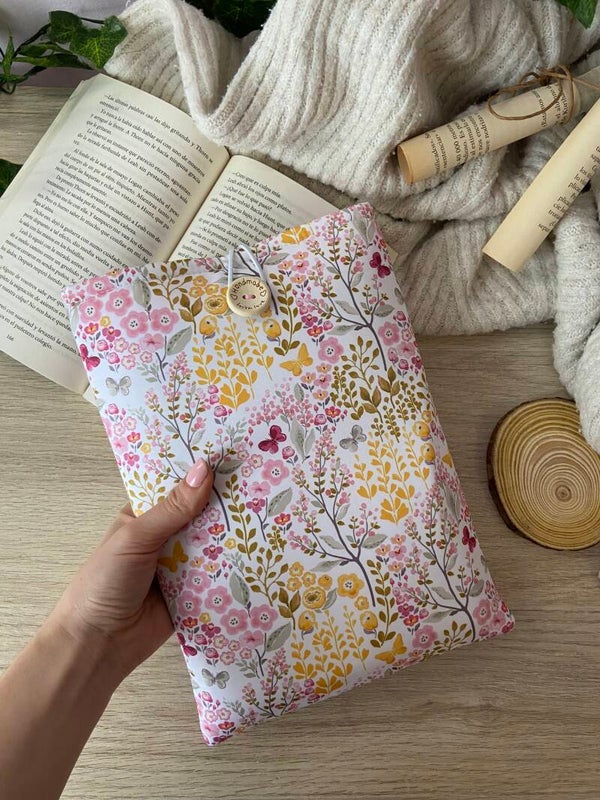 Funda literaria magic flowers