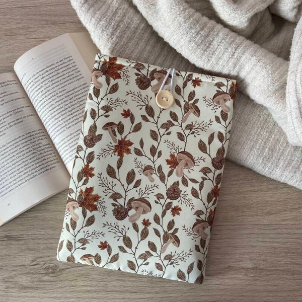 Funda literaria setas en otoño