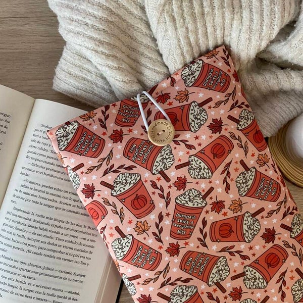 Funda literaria pumpkin time & everything nice
