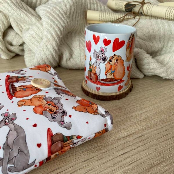 Pack funda + taza La dama y el vagabundo