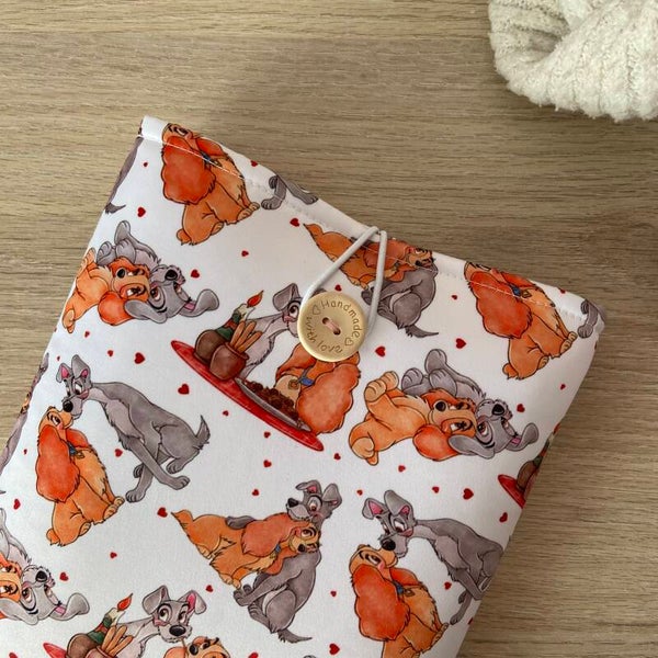 Funda literaria La dama y el vagabundo