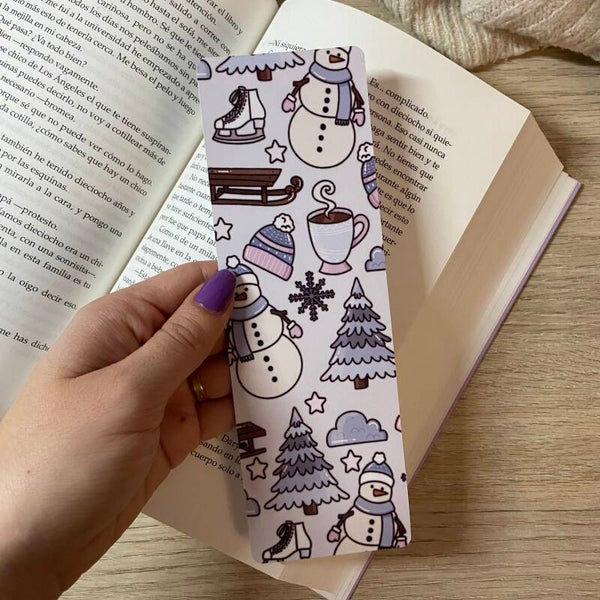 Marcapáginas snowman