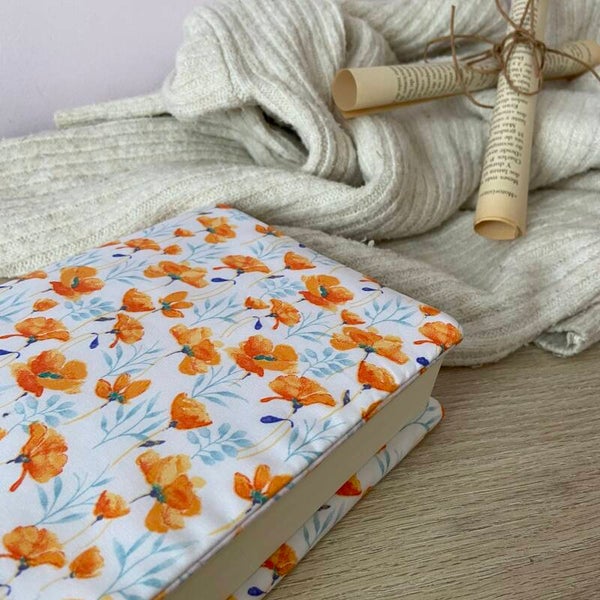 Funda ajustable amapolas naranjas