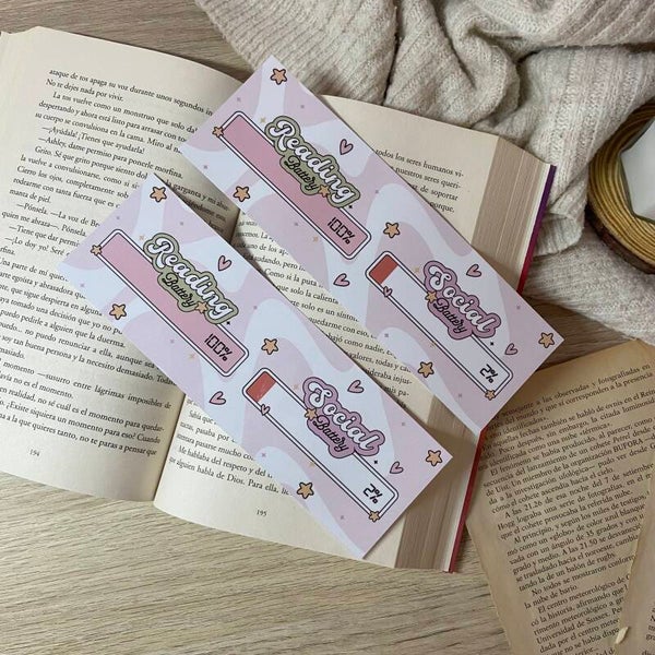 Marcapáginas Reading battery