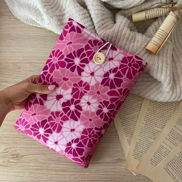 Funda literaria Galatea en tonos rosa