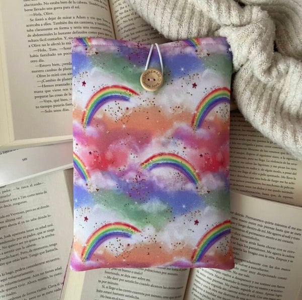 Funda literaria arcoiris outlet