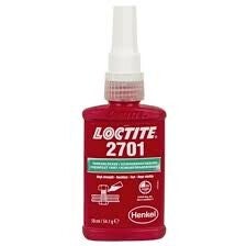 LOCTITE 2701 schroefdraadborgmiddel groen hoge sterkte (50ml) Made in Ireland