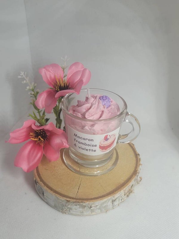 Macaron framboise et violette