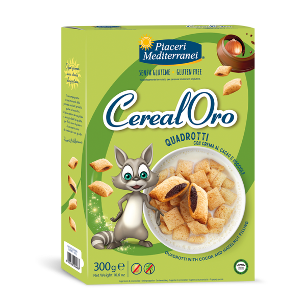 Quadrotti con ciocc al latte e nocciole - Piac.Medit