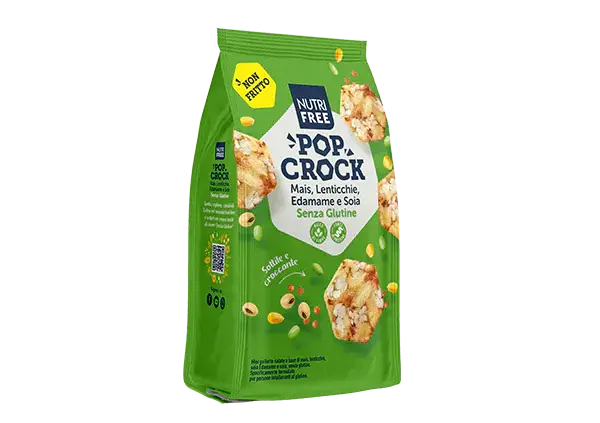 Pop Crock Mais, Lenticchie, Edamame e Soia - Nutrifree