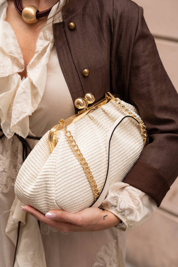BORSA PASTICCIOTTO RAFIA