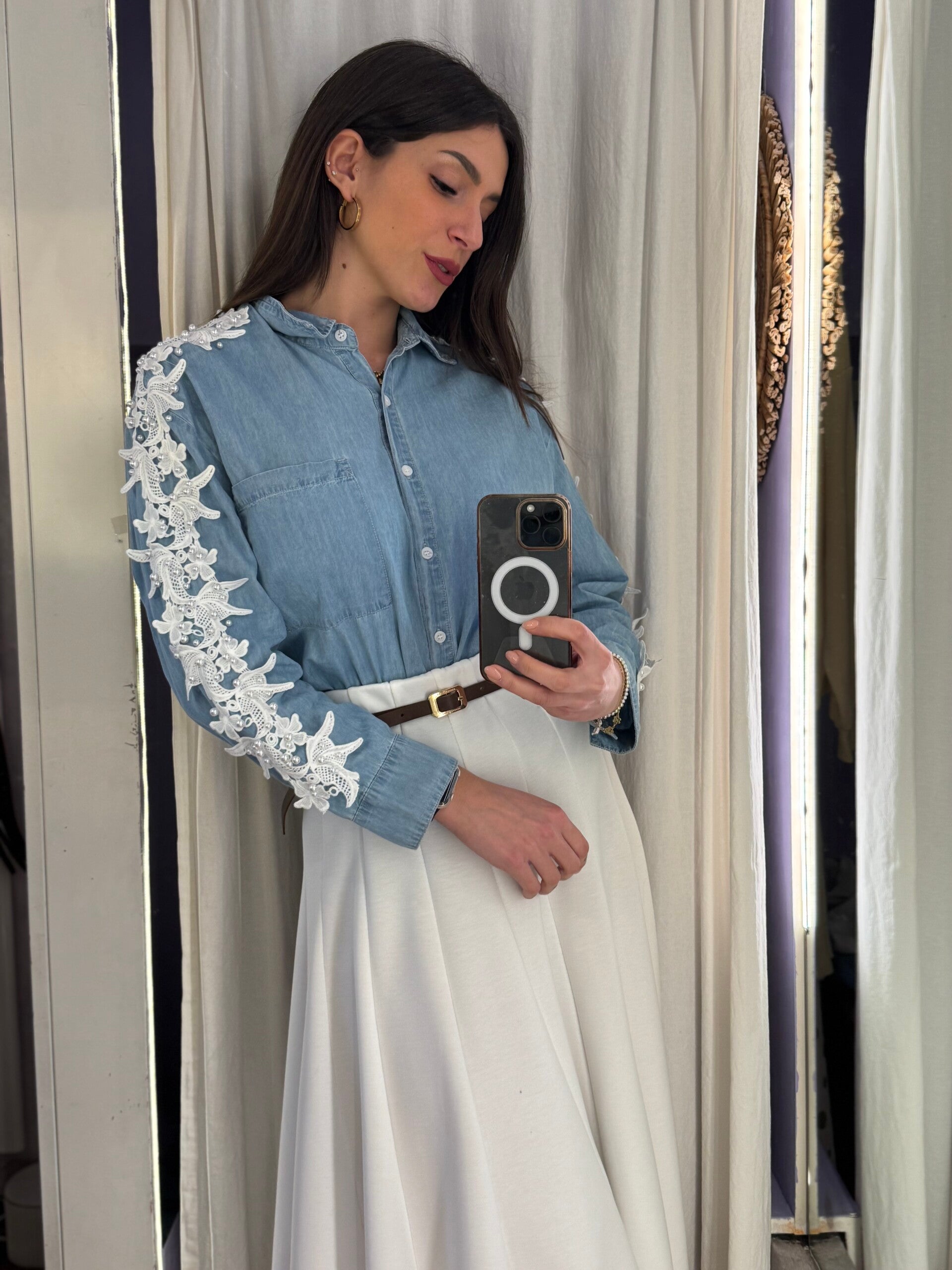 Camicia Denim Fleur