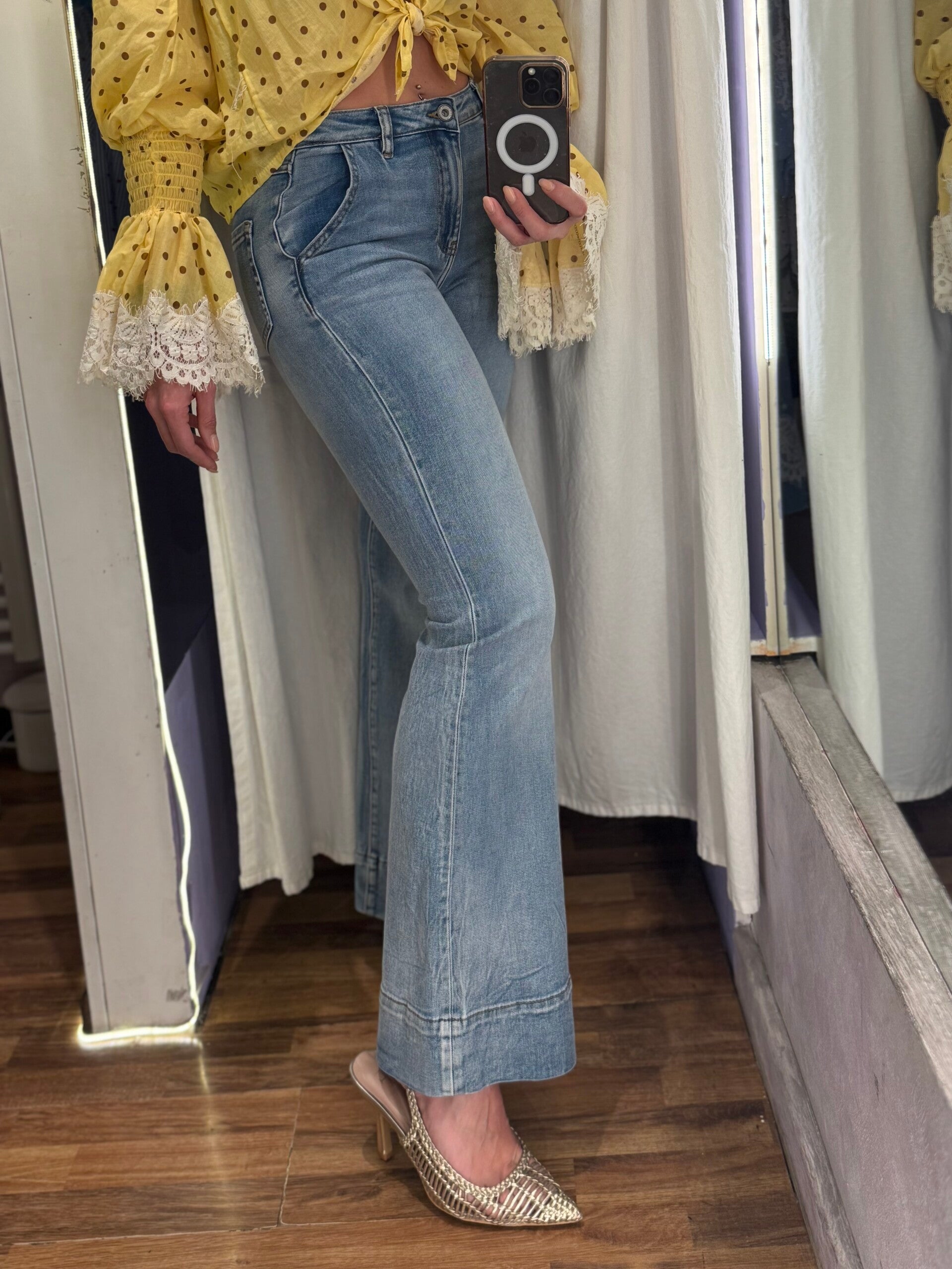 Jeans Flare Light Blue