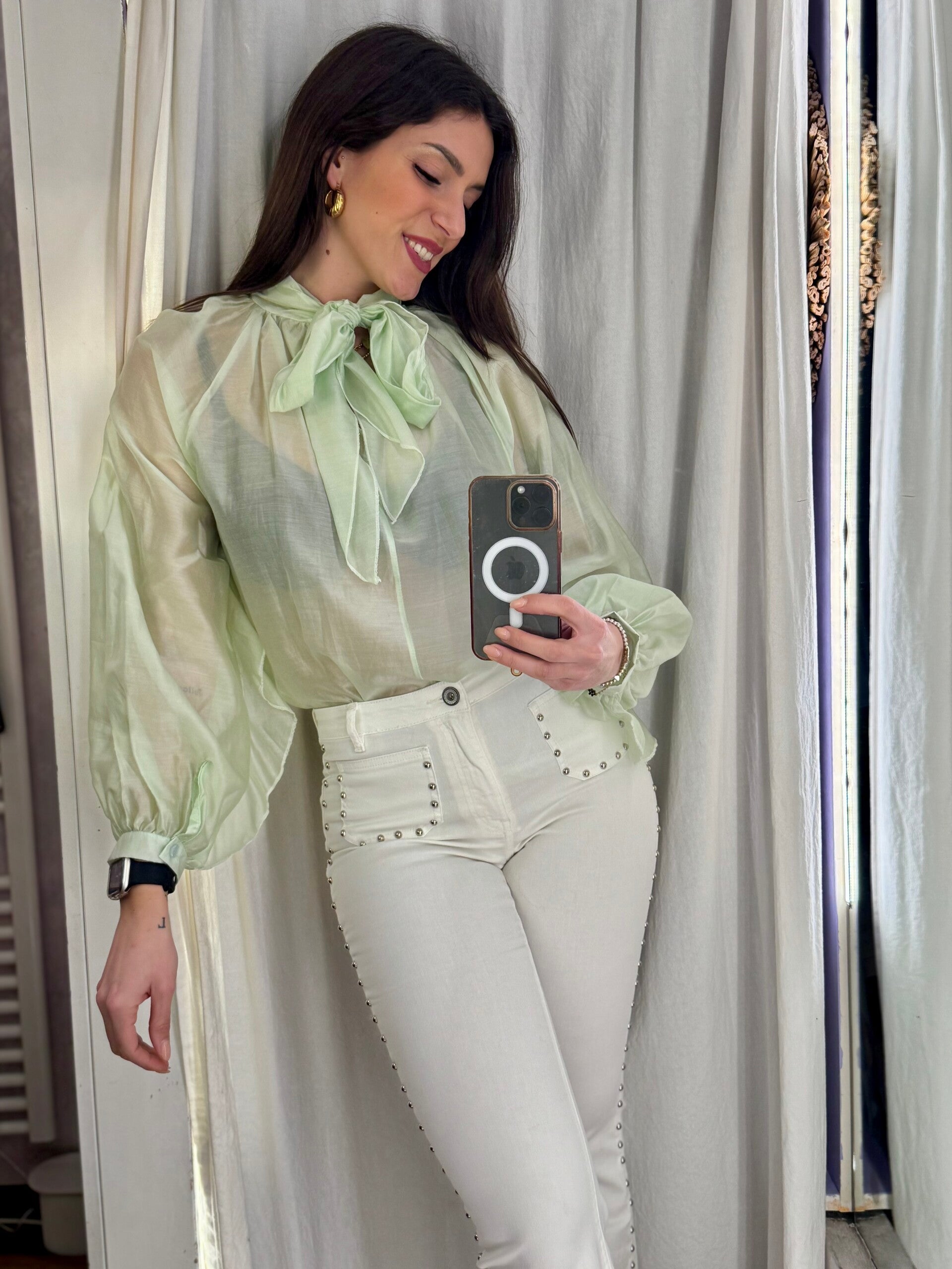 Camicia Mint Élégance
