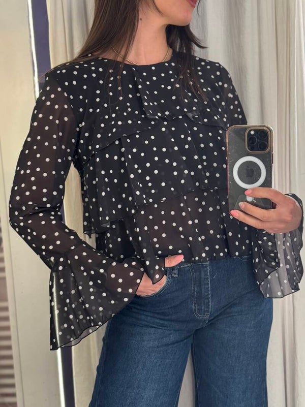 Blusa Black Dots