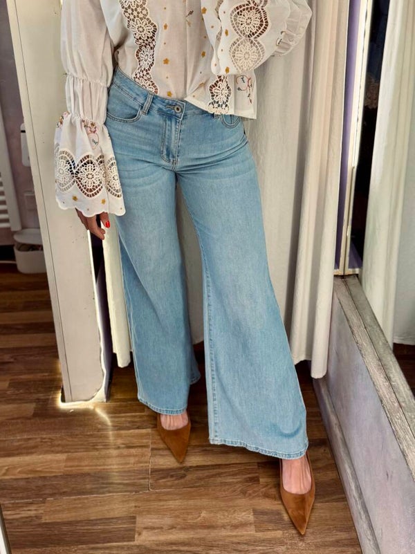 Jeans Wide chiaro