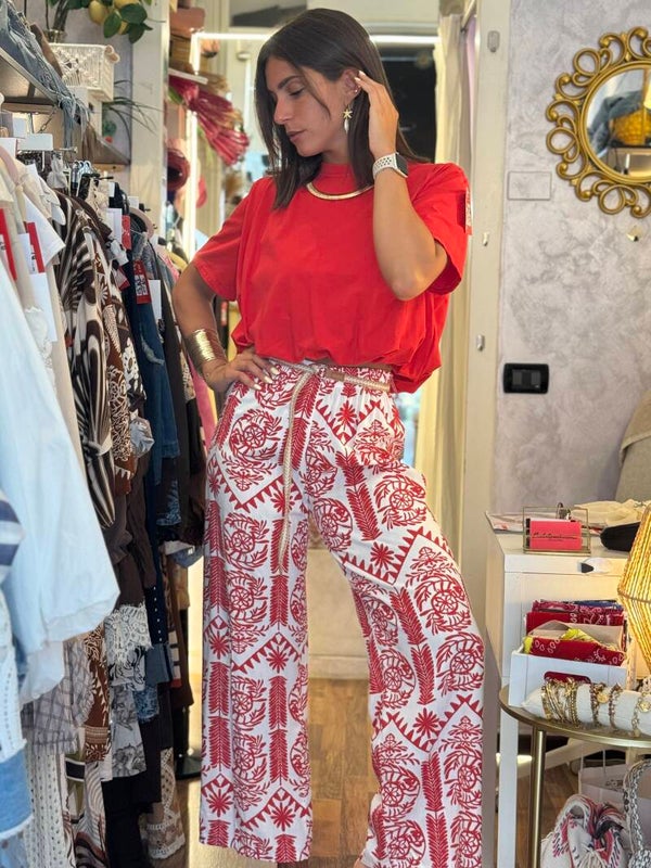 PANTALONE PALAZZO CORALLO