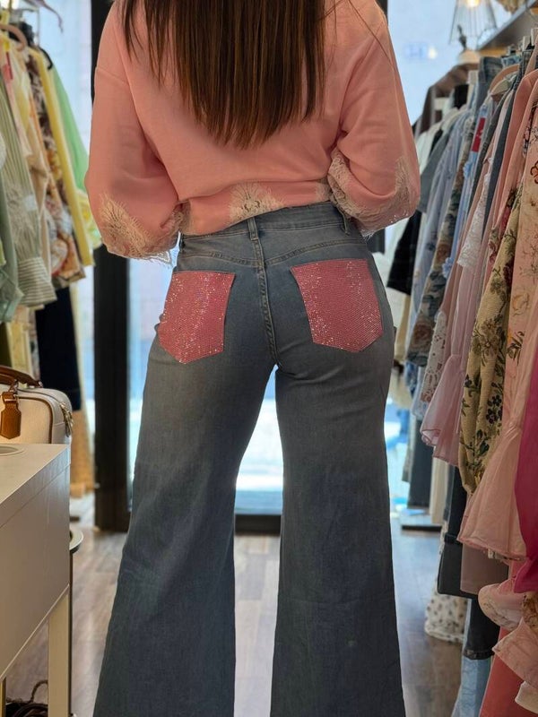 Jeans Tasche Rosa
