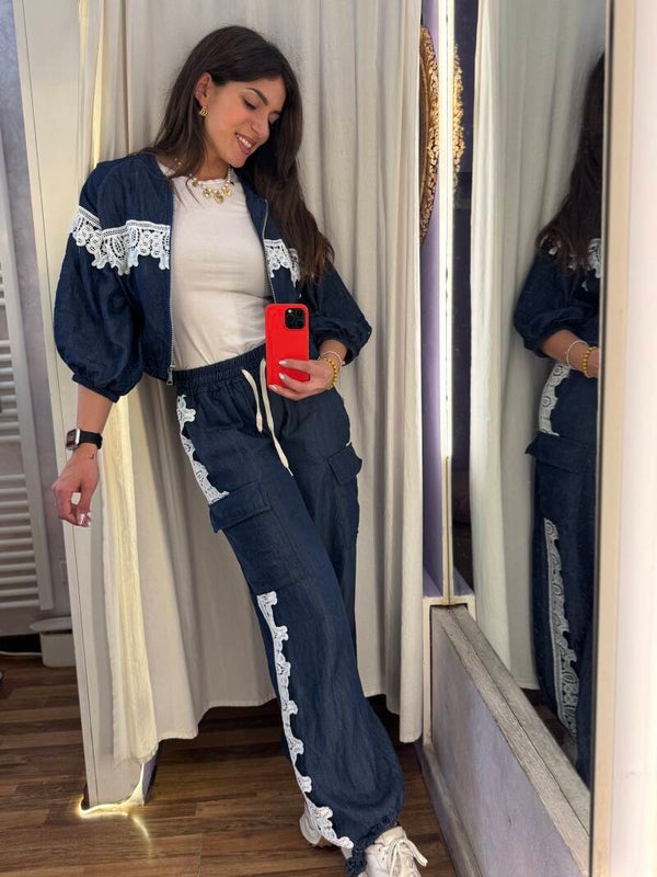 COMPLETO DENIM LACE