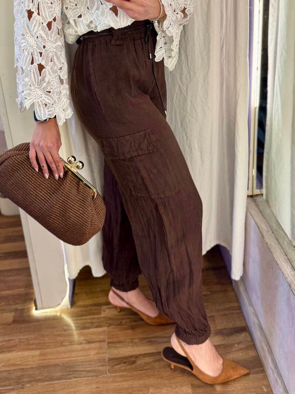 PANTALONE SAFARI CHOCO