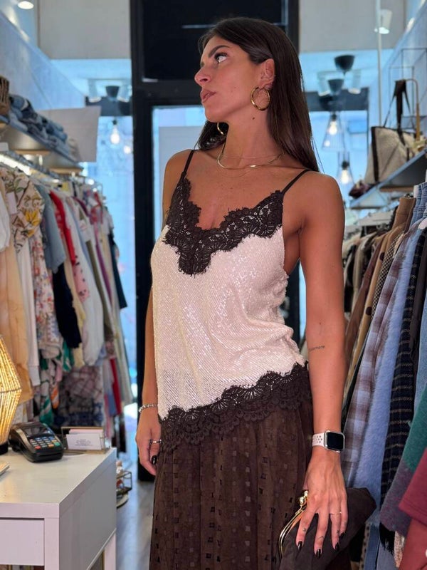 TOP PAIETTES PIZZO