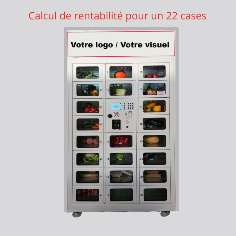 Automate réfrigéré de 22 cases