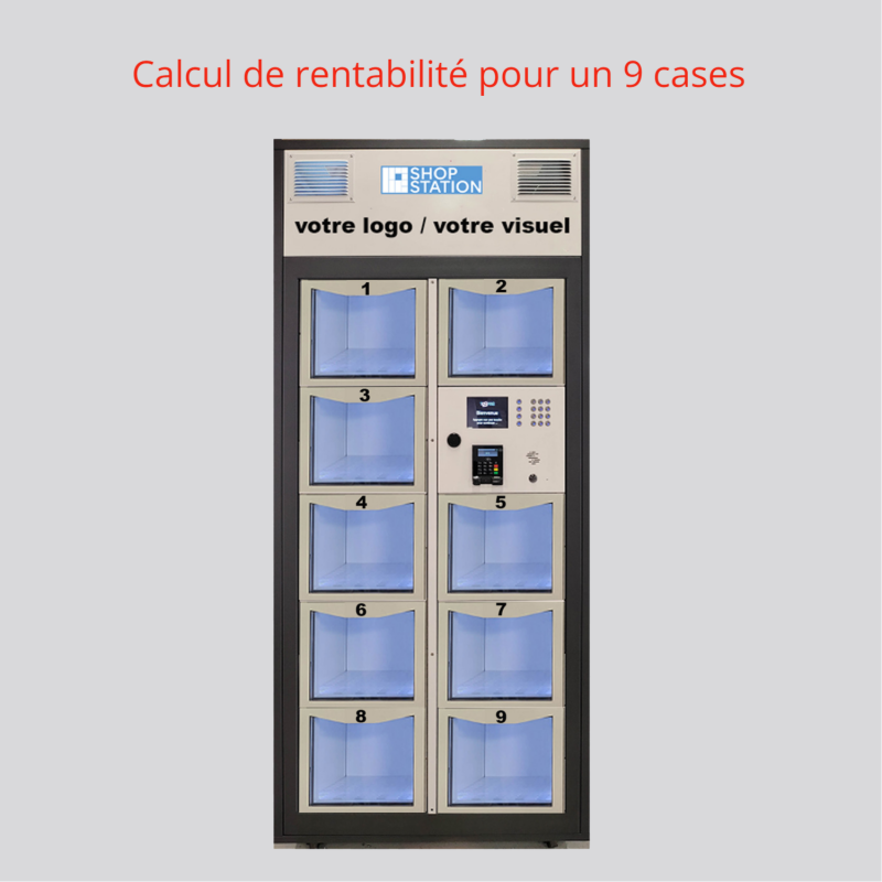 Automate réfrigéré de 9 cases