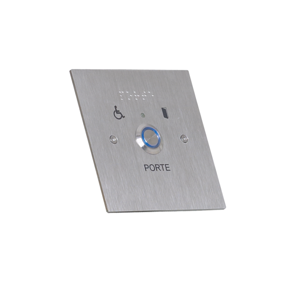 PL10NFLH Bouton lumineux sur plaque inox