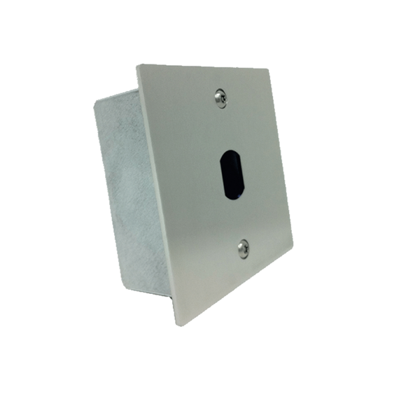 PL11PP Plaque inox 110 x 110. Pour T25. Avec 2 vis inox M4 et un outil.
