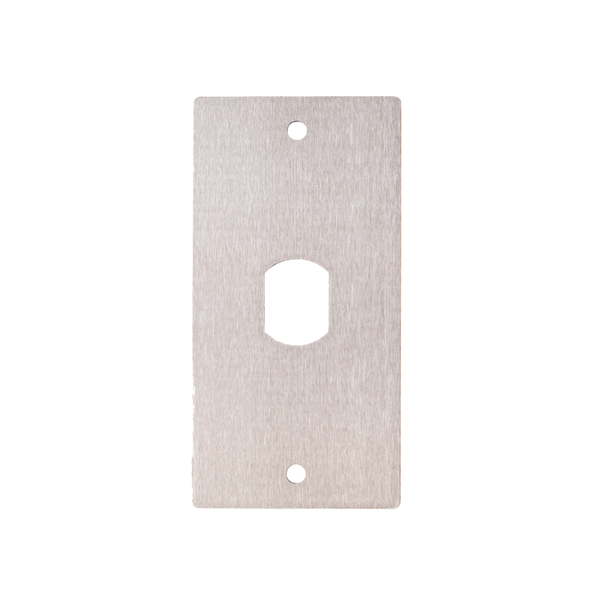 PL60PP Plaque inox 120 x 60. Pour T25. Avec 2 vis inox M4 et un outil.