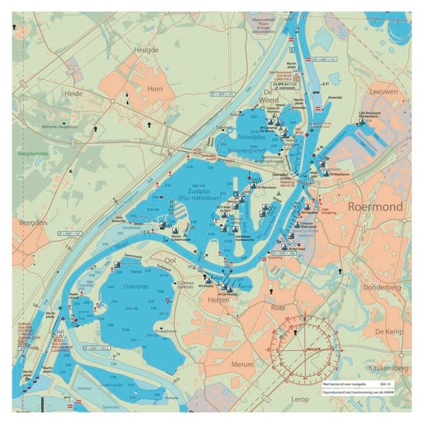 Kaartkussen Maasplassen Noord